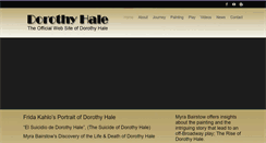 Desktop Screenshot of dorothyhale.com